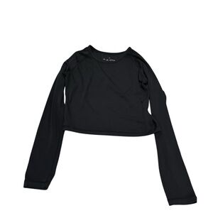 Paragon black cropped long sleeve